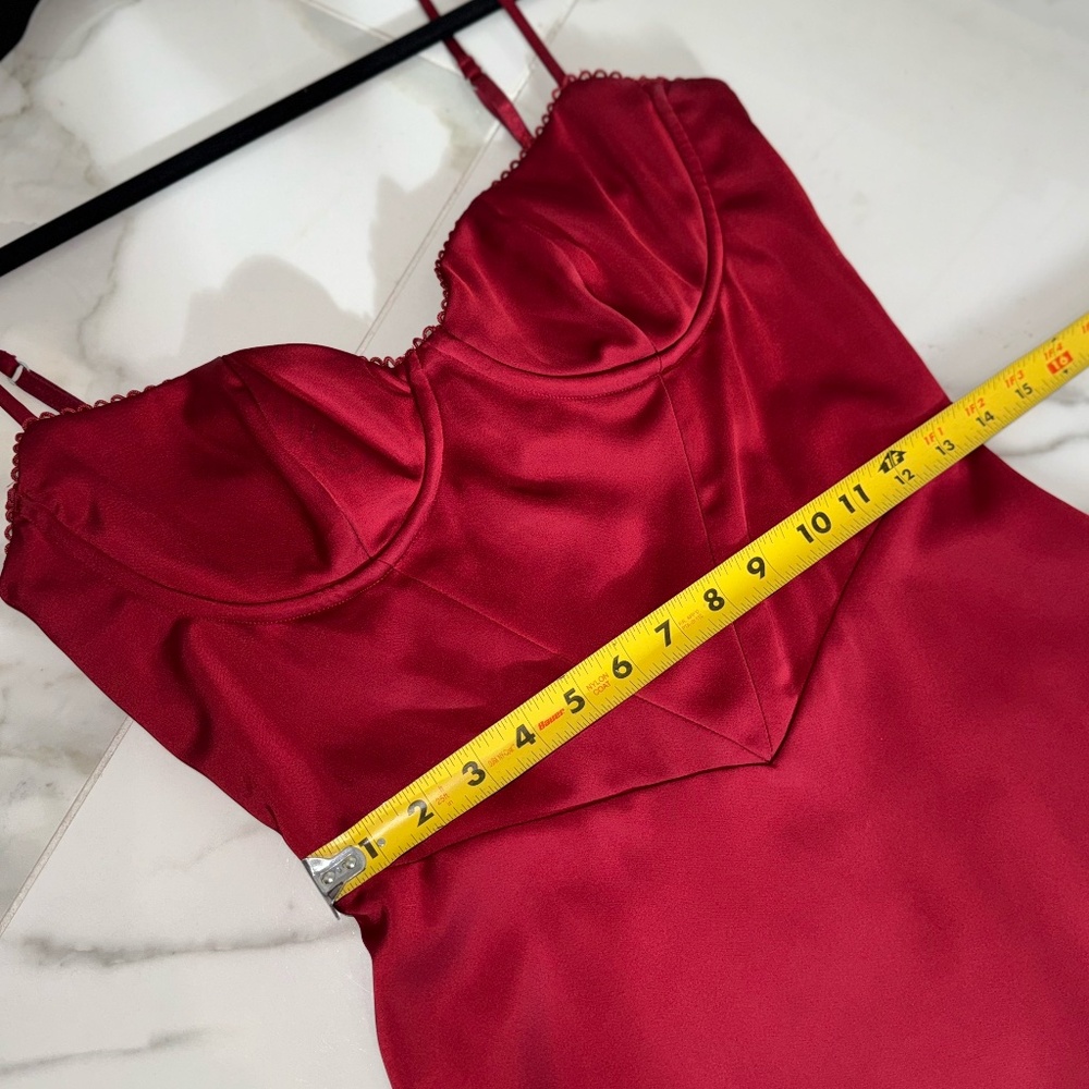 HOUSE OF CB Stefania Underwire Corset Bodice Satin Gown
